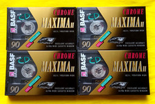 4 nastri cassette BASF Chrome