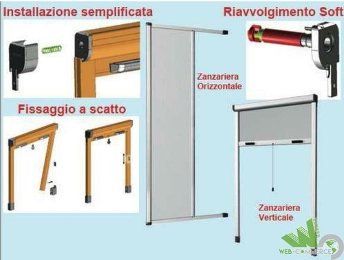 Zanzariera moschiera verticale - zanzariera,