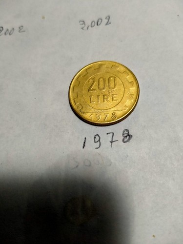 Moneta 200 lire - moneta,