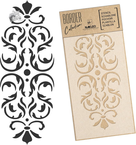 Stencil pittura bordi parete - stencil,