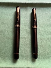 Coppia Penne Stilografiche Omas Extra Lucens Brev.73725-1936