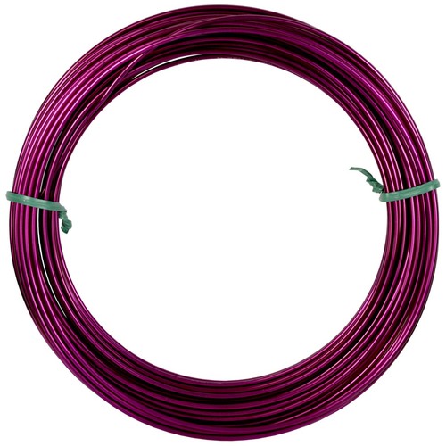 Filo alluminio tondo - , fucsia,
