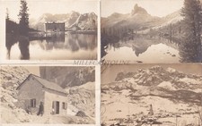 CORTINA D'AMPEZZO MISURINA SORAPIS TOFANA 7 Fotocartoline private con testo 1916