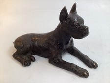 Statua statuina cane boxer