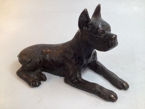 Statua statuina cane boxer