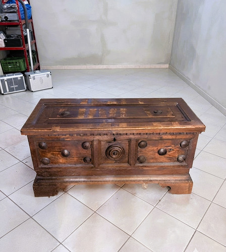 Antica cassapanca noce - cassapanca,