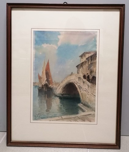 Scorcio lagunare con ponte - ,