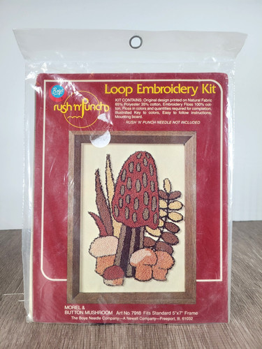 Kit ricamo funghi - , morel