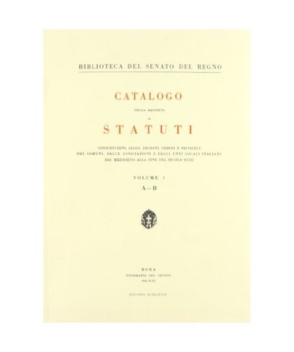Catalogo della raccolta - della,