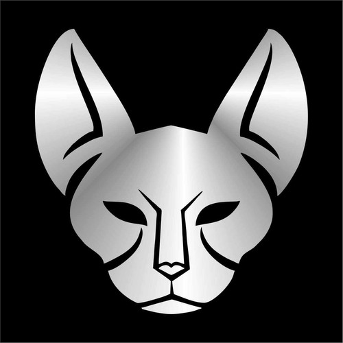 Adesivo prespaziato gatto - adesivo,