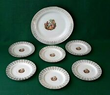 SERVIZIO PIATTI FRUTTA DOLCE 6 PERSONE PORCELLANA BAVARIA H. WALDENBERG. EEE65