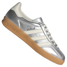 Adidas Gazelle Indoor pelle Uomo Scarpe da Ginnastica Samba JR1206 Argento White