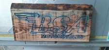 Insegna in legno per moto BSA