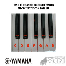 TASTI DI RICAMBIO note piani