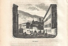 Stampa antica MORBEGNO veduta