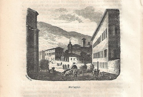 Stampa antica morbegno veduta - stampa,