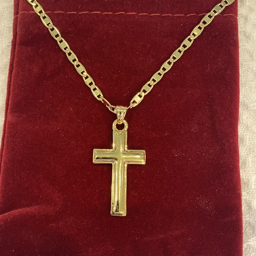 Collana uomo donna croce oro