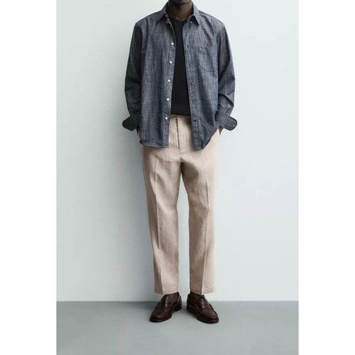 Zara pantalone lino uomo - zara,