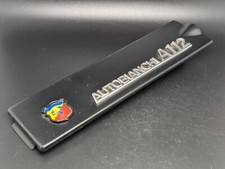 AUTOBIANCHI A112 ABARTH LOGO CRUSCOTTO SIGLA EMBLEMA FREGIO STEMMA SCRITTA BADGE