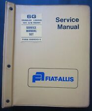 FIAT-ALLIS 6 G caricatore cingolato service manuale officina crawler loader