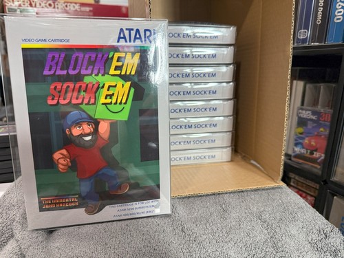 Atari 5200 block sock em - atari,