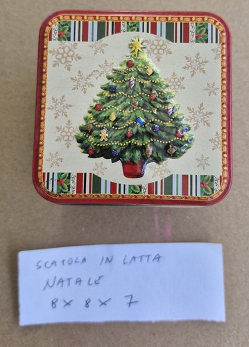 Scatola metallo natale - scatola,