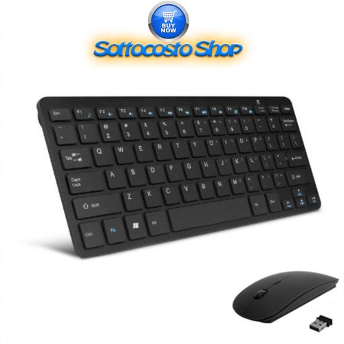 Mouse tastiera wireless - tastiera, slim