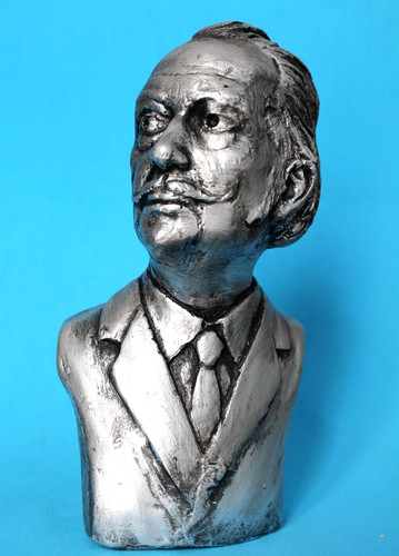 Busto dali salvador - dali, argento