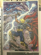 THOR CLAUDIO CASTELLINI stampa numerata autografata 2005 - evento Antani Comics*