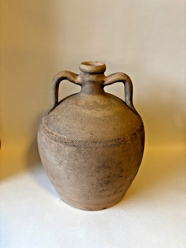 Antica urna anfora rustica - antica, in