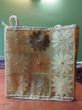 Borsa in paglia decorata