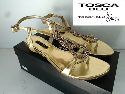 Tosca blu sandalo gioiello - blu,