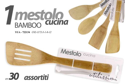 Mestolo grande cucina bamboo - mestolo,