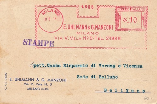 Italia 1933 cartolina - italia,