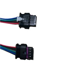 Coppia Connettore 4 vie Ovale Fanale Posteriore Luci Stop Faro Panda Fiat 500