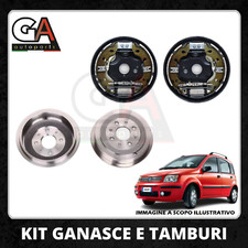 Kit Freni Posteriori Ganasce Cilindretti Tamburi Fiat Panda 169 Natural Power