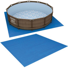 Bestway TELO BASE TAPPETO PER PISCINA FUORITERRA  AUTOPORTANTE cm 396x396 58002