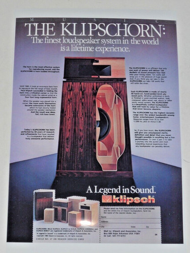 Poster audiofilo klipschorn - audiofilo,