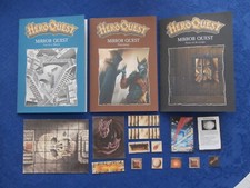 HEROQUEST espansione "MIRROR QUEST" con TRE LIBRETTI+TILES+CARTE ottima nuova !!