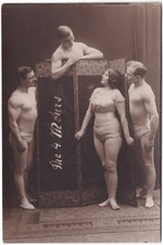 RPPC  - Les 4 Meurs - Acrobats