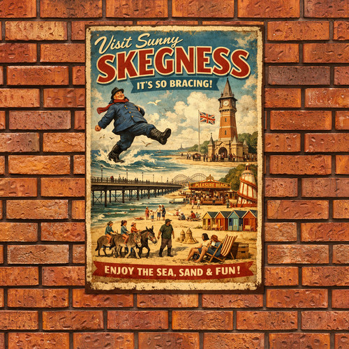Insegna skegness vintage - skegness,