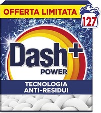 Dash Detersivo per Bucato in Polvere, 127 Lavaggi, Tecnologia anti Residui