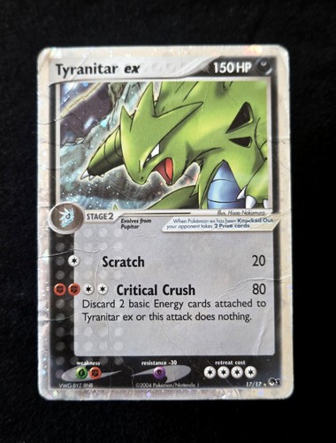 Pokémon tyranitar silver - ex,