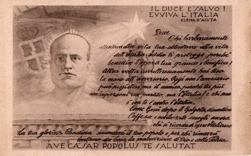 Cartolina duce salvo - cartolina,