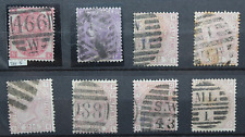 GRAN BRETAGNA PRE 1900 G.B. 8 FRANCOBOLLI TIMBRATI DIFFERENTI USED LOT (C.Y)