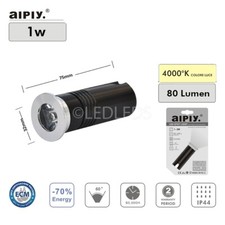 Faretto luce naturale led - faretto, 1w