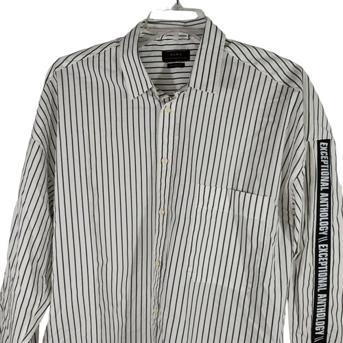 Zara relaxed fit button - zara, up
