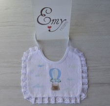 Bavetta in puro lino bianco