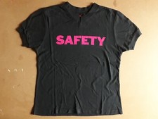 T-shirt da donna in cotone nero con scollo a "V" Fiorucci Tg.M