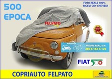 COPRIAUTO per FIAT 500  Epoca dal 1957 in poi Telo Copri Auto Felpato